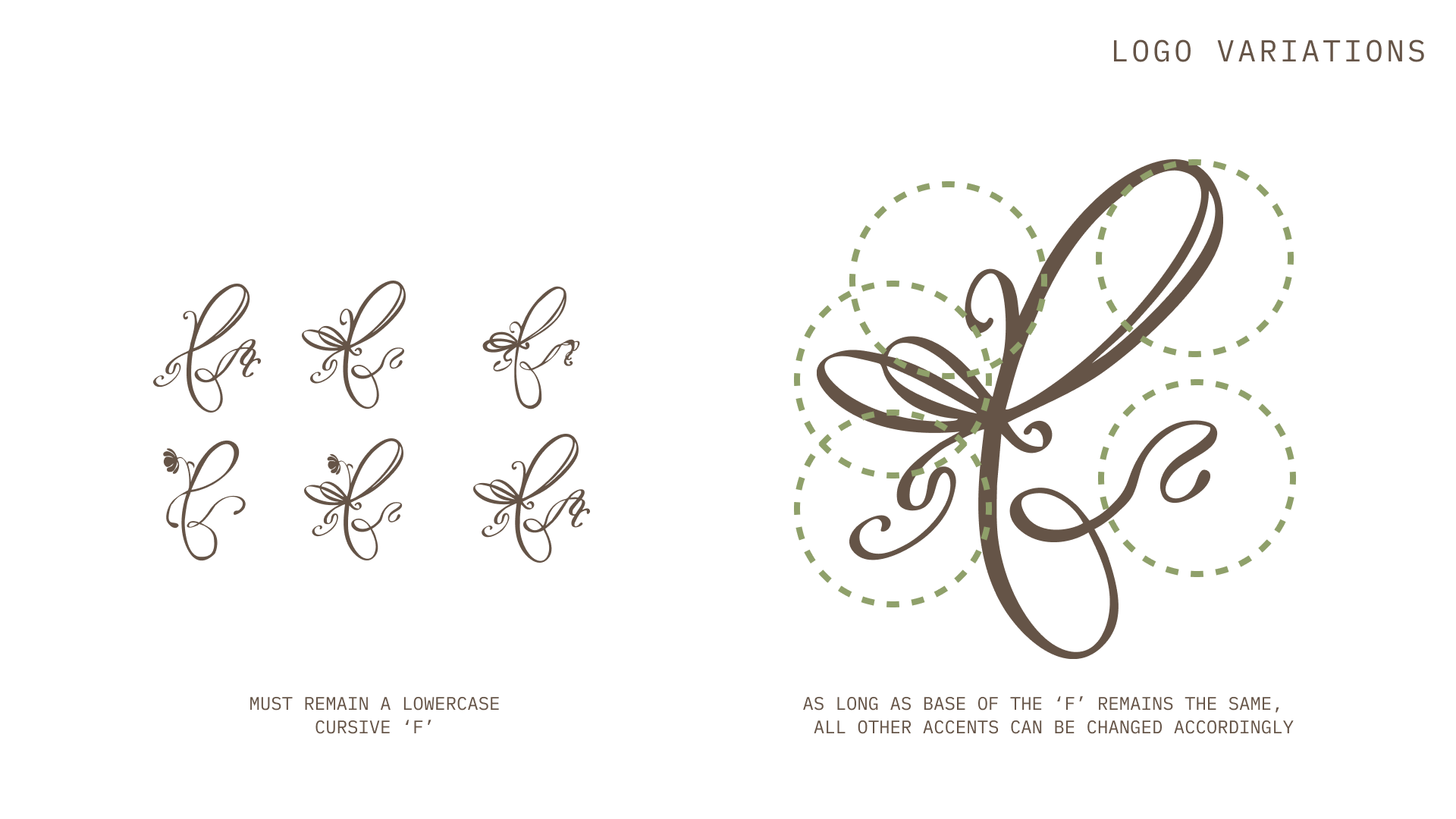 Flower Bar logo icon variations