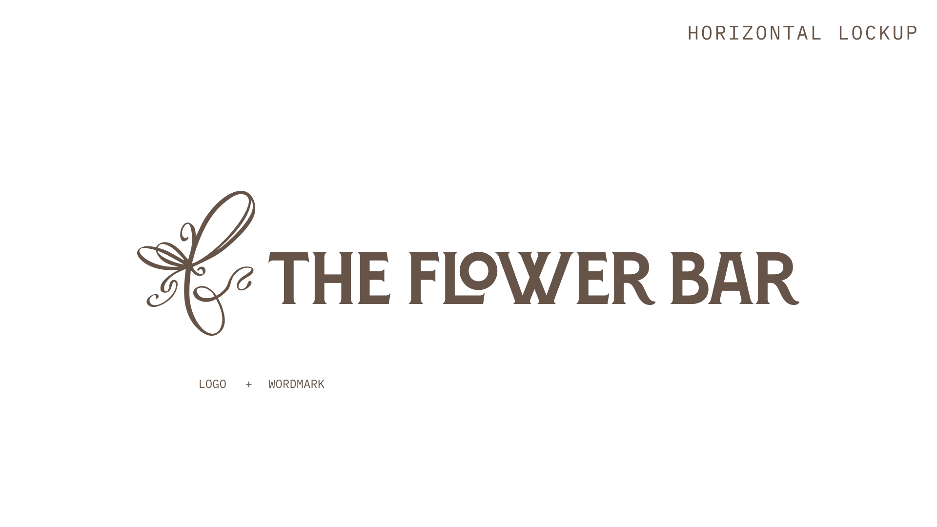 The Flower Bar horizontal logo lockup