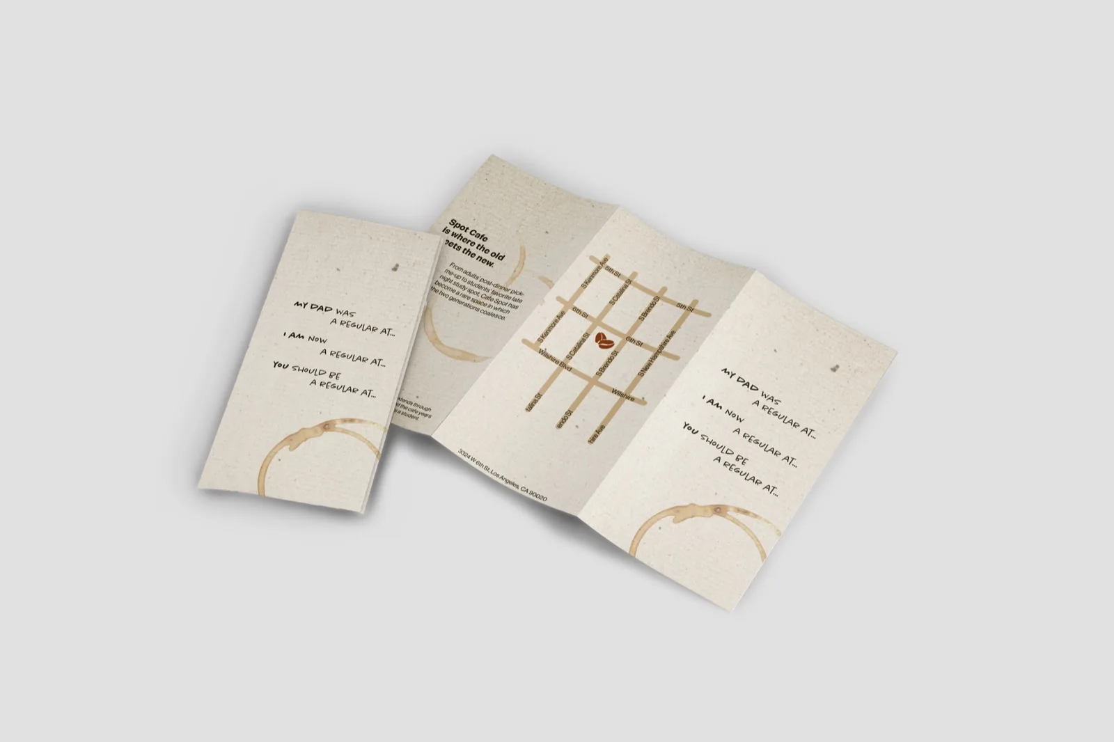 Spot Cafe brochure